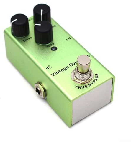 TDCuizent Bärbar gitarr effekt pedal med förvrängningsfördröjning kör Tremolo överväxel digitala och analoga effekter för elgitarr för 9 V strömförsörjning (A)