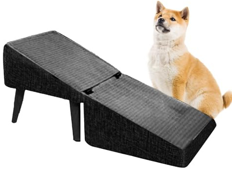 Rampa Per Cani Per Letti, Rampa Pieghevole Per Animali Domestici, Sgabello 2 In 1 Con Scale Per Cani, Sgabello Antiscivolo Per Animali Domestici Per Gatti Di Piccola Taglia E Canis Di Taglia Media
