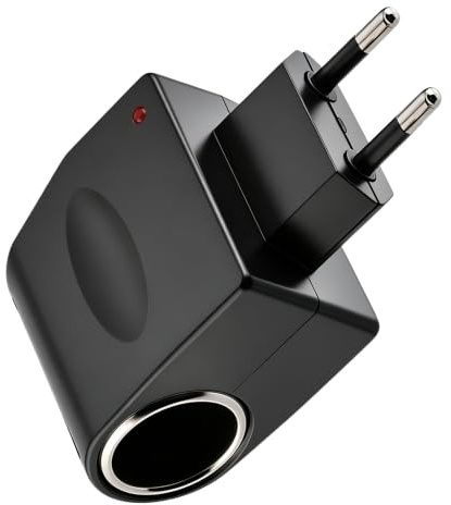 Adaptador para encendedor de cigarrillos de 220 V a 12 V 500 mA, convertidor de corriente de pared para coche, convertidor de CA a CC de 6 W para dispositivos automáticos