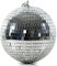 EUROLITE Spiegelkugel silber (20 cm) | Klassische Spiegelkugel