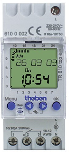 Theben; TR-610 TOP (weitere Klick-Optionen: hier); digitale 1-Kanal-DIN-Schiene