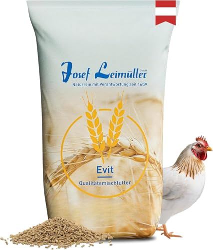 Leimüller Mangime per galline ovaiole 5kg - Antiparassitario con agrumi & erbe, Alta accettazione, Uova resistenti, Senza OGM - Prodotto in Austria