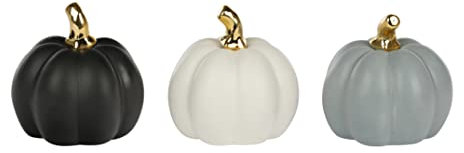Nordstern Deko-Kürbis 'Borris' 3er Set - Ø 10 x 10 cm