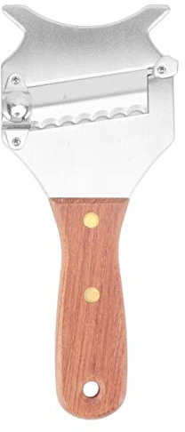 Stainless Steel Truffle, Truffle Grater Wavy Blade Wooden Handle Stainless Steel Hand Plane Cheese Grater Cutter for Cho
