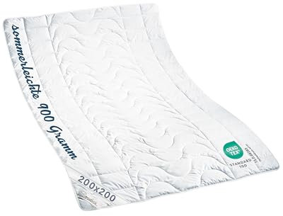 Bettenhaus Breuer Sympathica 100% Kamelhaar Sommerbett | Kamelhaar Bettdecke | Sommerdecke | Kamelhaardecke | 200x200 cm | 30° Wäsche | Oeko-TEX-Zertifiziert | Made in Germany