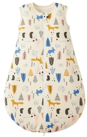 Duomiaomiao Baby Sleeping Bag Winter 2.5 Tog Sleeping Bag 18-36 months 100% Cotton Baby Wearable Blanket for Newborn, Panda