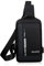 Schultertasche Herren, Anti-Diebstahl Crossbody Bag Sling Bag Kleine Crossbody Bag für Männer Wandern Reisen Radfahren Klettern Herren Klein für Arbeit Reisen (Minimal) (Black)