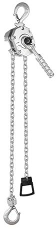 Paranco a catena manuale 1/4T piccolo paranco a catena in arrivo, paranco a catena con leva manuale in lega di alluminio, paranco a catena manuale a manovella a catena singola for macchinari(0.5 Ton-5