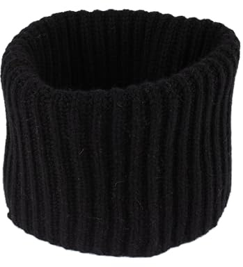 Scaldacollo 50% Cashmere 50% Lana, Sciarpa Invernale per Uomo e Donna (Nero)