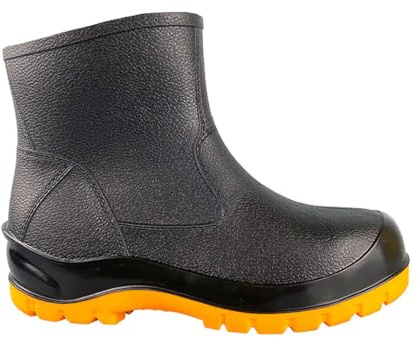 Webrosistol Waterproof Steel Toe Cap Work Boots Women Men PVC Rubber Non Slip Safety Shoes Slip-on Gardening Protective Footwear