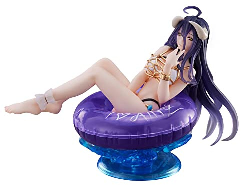 YLEAFUN Statua di Albedo 10CM Figure di Ragazze Anime, Posizione Seduta, Versione con Anello Galleggiante, Modello da Cartone Collezione Auto-Desktop Decorazione per la Casa