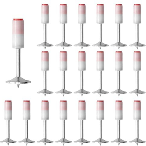 200 Piezas Clavos para Pistola de Clavos, Bajo Ruido, Clavadora Hormigon, Diámetro 7,3mm Mini Presione Los Clavos Redondos e Acero para Nail Gun, para Montaje en Pared, Techo, Fixing Conductos