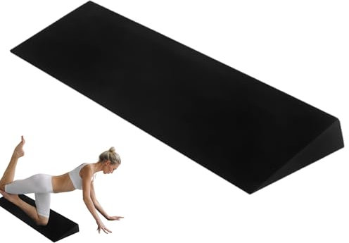 Squat Wedge Block | 20,08 x 5,91 EVA Wadendehner | Schrägbrett | Wadendehnung | Fersenerhöhtes Gewichtheben Schrägbrett für Mobilisierung und Kraftleistung (schwarz)