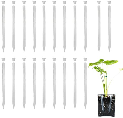 Generico Tubo per Radici di Piante 20 Pezzi | Aeratore per Terriccio 25 Cm | Antisovraannaffiamento per Prato Giardino Esterno Interno