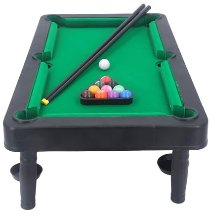 OVAQUIXI Jeu de Table de Billard Miniature pour Enfants, Divertissement sans Fin et Illumination éducative, pour Apprendre Les Bases du Billard, Construction en Plastique
