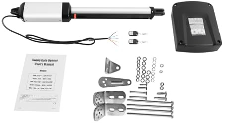 Ouvre-porte automatique 50 W, entraînement électrique de porte avec 2 télécommandes, 1 x 27 A, 12 V type de batterie et interrupteur de fin de course magnétique pour bureau, hôpital, appartement