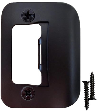 Gator Door Strike Plate 2-1/4 Latch Restorer, Oil Rubbed Bronze, 1-Pack