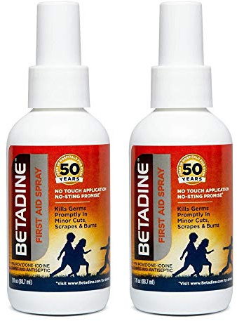Betadine First Aid Spray - 3 oz, Pack of 2