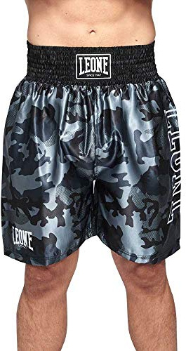 LEONE 1947, Pantalones Cortos De Boxeo De Camuflaje, Unisex Adulto, Gris, L, AB221