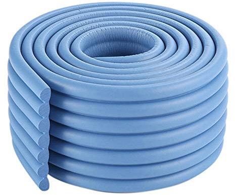 Eckenschutz Kantenschutz für Kindersicherung 2m Multifunktionales Kindersicherheitsschaumkissen mit 4,2m Klebeband Extra Breite Möbelstoßstange Tisch Scharf Kantenschutz,Blau