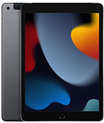2021 Apple iPad (10.2-inch, Wi-Fi + Cellular, 64GB) Space Grey (Renewed)