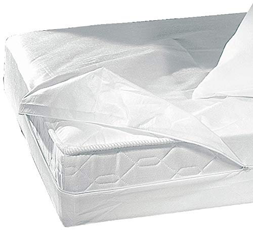 Erwin Müller Matratzenvollschutz allergendicht/Kochfest Molton weiß Größe 140x200 cm