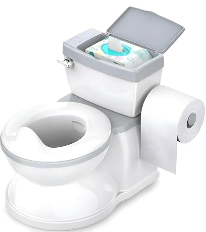 ASENME-BABYBOND Orinal infantil para bebé y niños con sonido de descarga. (Gris)
