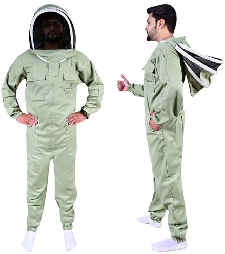 S Self Mark Bee Suit professionale completo in policotone, per apicoltura, cappotto, cappello, cappello, appicoltura, giacca e pantaloni per apicoltori, attrezzatura per uomini e donne