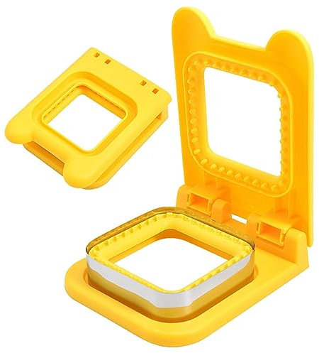 2pack Coupeur et scelleur de sandwichs Découpeur et scelleur de sandwichs Coupeur et scelleur de sandwichs Sandwich Crimper scelleur de sandwichs Non croustillants pour la préparation de Hamburger