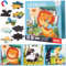 HGRGHH Magnet Puzzle, 37Teilige Magnet Puzzle Kinder, Magnete Puzzl Buchen für Kinder, Tier Magnetpuzzle Kinde,Magnets Puzzl ab 1 2 3 4 5 6 Jahre für Reisespiele Roadtrip Flugzeug Lernmagnet (A)