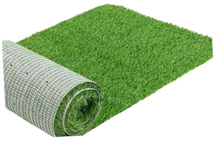 Toilettes pour Chien avec Gazon Artificiel, Tapis de Gazon Artificiel Lavable pour Chien, Grand Bac à Litière pour Chiot, Tapis de Pelouse pour Parc Domestique, L'intérieur et L'extérieur, 80cmx100cm