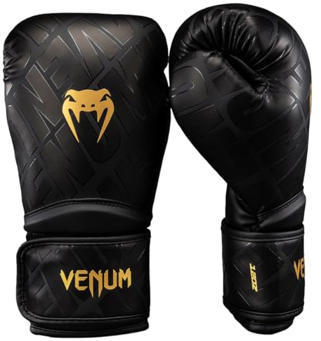 Venum Contender 1.5 XT 3D Boxhandschuhe - Schwarz-Gold - 14 Oz