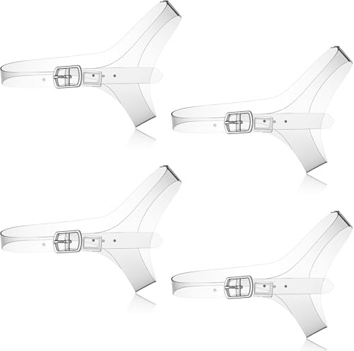 APLZGMG 2 Pairs Detachable Clear Shoe Straps for High Heels Clear Invisible High Heel Shoe Straps Elastic Adjustable Ankle Shoelaces Anti Loose Shoelace with Adjustable Buckle for Holding Loose Heels