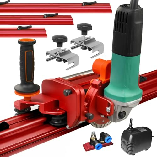 Electric Orbital Angle Grinder Tile Cutter for jiaomoji Large Ceramic Porcelain Tiles Up to 124 inches, Precise Ceramic Tile Cutting Tool(Angle grinder included)