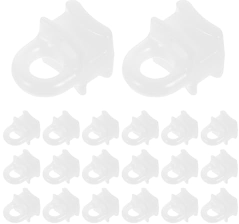 NESTINGHO Ganchos Compatibles 200 de Plástico para Riel de Cortina Polea Deslizante Cortinas Blackout y Ventanas, Ideales para Salones y Mejora del Hogar