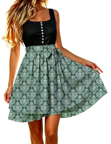 Dirndl förkläde individuellt Dirndlförkläde med rosett smutsavvisande Dirndl-förkläden förkläde för Dirndl med band traditionell kjol dam för oktoberfest outfit bayerska festtillfällen