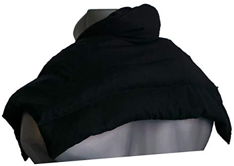 Coussin épaules et nuque avec col aux grains d´épeautre biologique - bleu foncé - Coussin thermique - Coussin aux graines - Grande bouillotte sèche