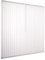 Ventanara® Lamellenvorhang raumverdunkelnd 100% Komplettset Vertikaljalousie 89mm inklusive Montagematerial (Weiß, 300 x 180 cm)