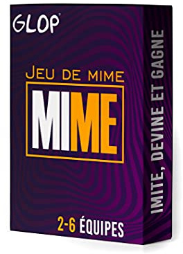 Glop Mime – Jeu de Mime Adulte & Famille – Jeux de Société d'Ambiance