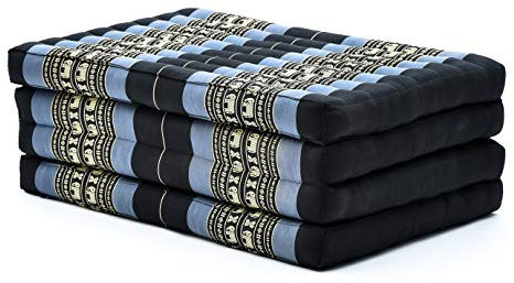 Leewadee Klappmatratze Gästebett Klappbar Auto Matratze Gästematratze Klappbar Faltbare Matratze, Kapok, 200 x 70 cm, Blau