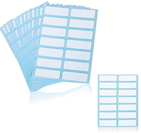 Klebeetikett,336Pcs Universal Klebeetiketten Tiefkühletiketten für Haushalt 13 x 38 mm Selbstklebend Klebeetiketten für Flaschenkisten Box Schule Büro Küche.