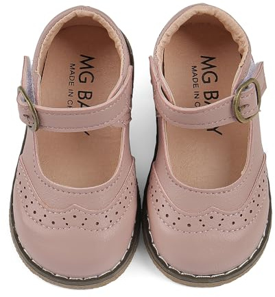 Cheerful Mario 1-6 Y Girls Mary Jane Shoes Toddler Girls Ballerina Shoes Baby Girls Dress up Shoes Pink 5 UK Child