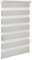 OBdeco Doppelrollo Duo Rollo Klemmfix ohne Bohren B80cm x H130cm(Stoffbreite 76 cm) Leinen für Fenster lichtdurchlässig und verdunkelnd