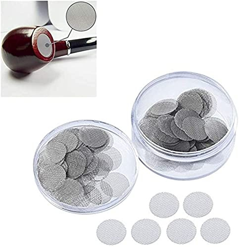 Cheeroyal 150Pcs Stainless Steel Smoking Screens Pipe Screen Filters 9.5/12.7/15/15.8/19/20mm with Storage Box (12.7mm)
