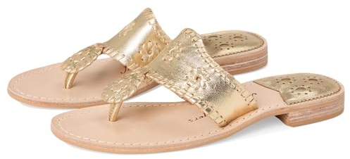 Jack Rogers Women's Palm Beach, Platinum/Platinum, 6.5 UK