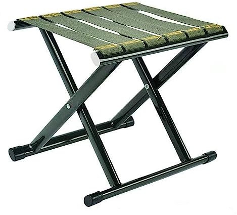 Dorccsi Klapperhalter Campinghocker Tragbarer Klapphocker Kleiner Campingstuhl 200 kg Ladungskapazität Leichter Stahlfaltungshocker für Camping -Fischerei -Picknickreisen und Wanderfischerhocker