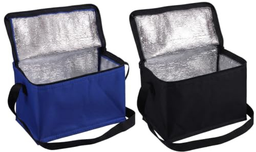 2 Pcs Small Cooler Bag, Small Cool Bags, Cooler Bag Small, Thermal Cooler Bag for Work School Travel, Office Meals and Outdoor Activities, Camping, Picnic, Beach, Bbq and Gift