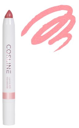 COSLINE Lippenstift Mandelblüte 405, Zarter Rosaton Mit Glanz, Hohe Deckkraft, Pflegend, Cremig, Vegan, Made in Germany