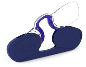 NOOZ - Occhiali da lettura senza aste - Diottria +2 - Binocolo per uomo e donna - Custodia molto compatta. L'essenziale per i presbiti - Rettangolare
