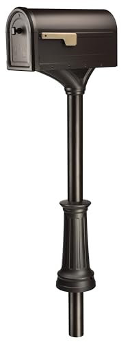 ARCHITECTURAL MAILBOXES Roxbury 7980RZ Kit boîte aux Lettres et poteaux Bronze frotté L